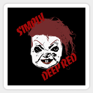 Simply Deep Red Sticker